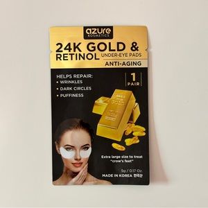 Azure Cosmetics | 24K Gold & Retinol Under-Eye Pads | Anti Aging | 1 PAIR